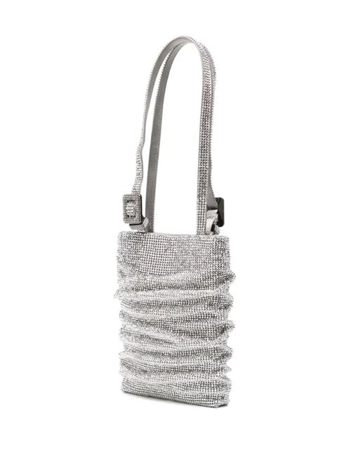 Silver-tone silk satin rhinestone bag BENEDETTA BRUZZICHES | SS24062028